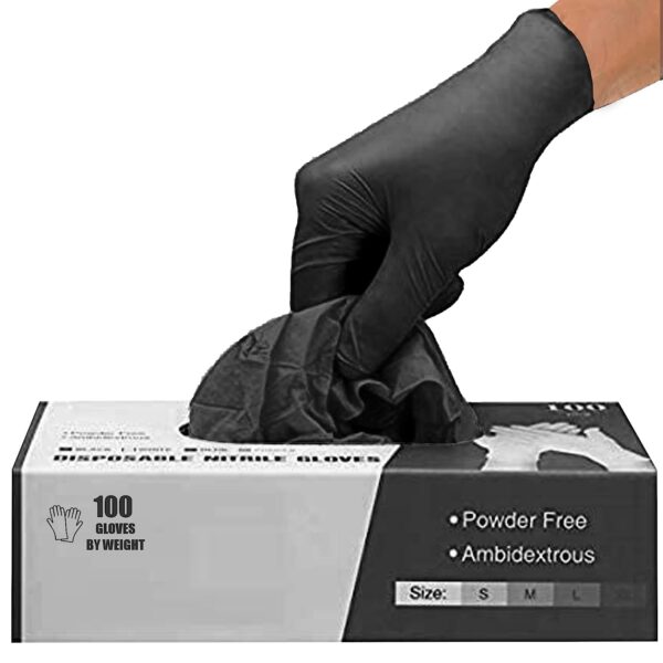 Black Nitrile Disposable Gloves